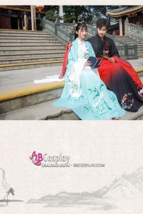 Hán Phục Cặp Đôi Cửu Vĩ Hồ Hot Trend Tiktok