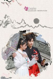 Hán Phục Cặp Đôi Cửu Vĩ Hồ Hot Trend Tiktok