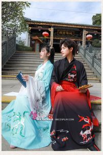 Hán Phục Cặp Đôi Cửu Vĩ Hồ Hot Trend Tiktok