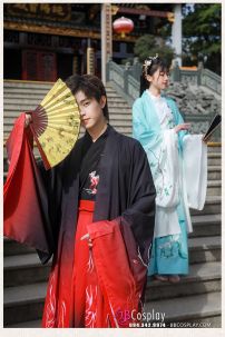 Hán Phục Cặp Đôi Cửu Vĩ Hồ Hot Trend Tiktok