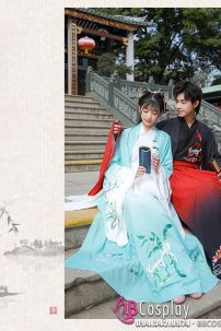 Hán Phục Cặp Đôi Cửu Vĩ Hồ Hot Trend Tiktok