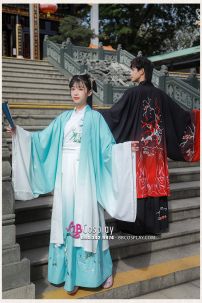 Hán Phục Cặp Đôi Cửu Vĩ Hồ Hot Trend Tiktok