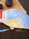 Quạt Vải Xanh Nhật Bản Uchiwa