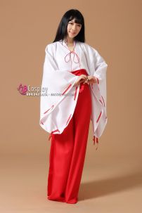 Trang Phục Hakama Cosplay Nhật Bản Kikyou - Inuyasha