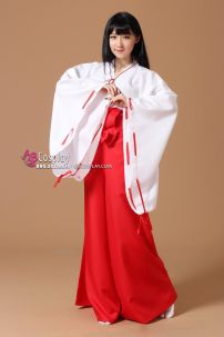 Trang Phục Hakama Cosplay Nhật Bản Kikyou - Inuyasha