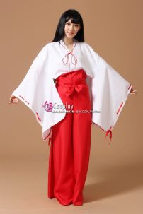 Trang Phục Hakama Cosplay Nhật Bản Kikyou - Inuyasha