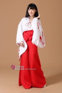 Trang Phục Hakama Cosplay Nhật Bản Kikyou - Inuyasha