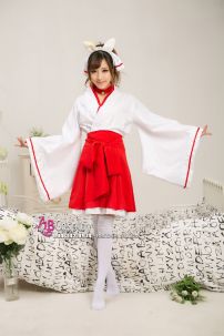 Waloli Cosplay Houki Shinonono Kitsune Miko