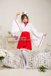 Waloli Cosplay Houki Shinonono Kitsune Miko