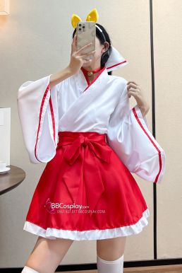 Waloli Cosplay Houki Shinonono Kitsune Miko