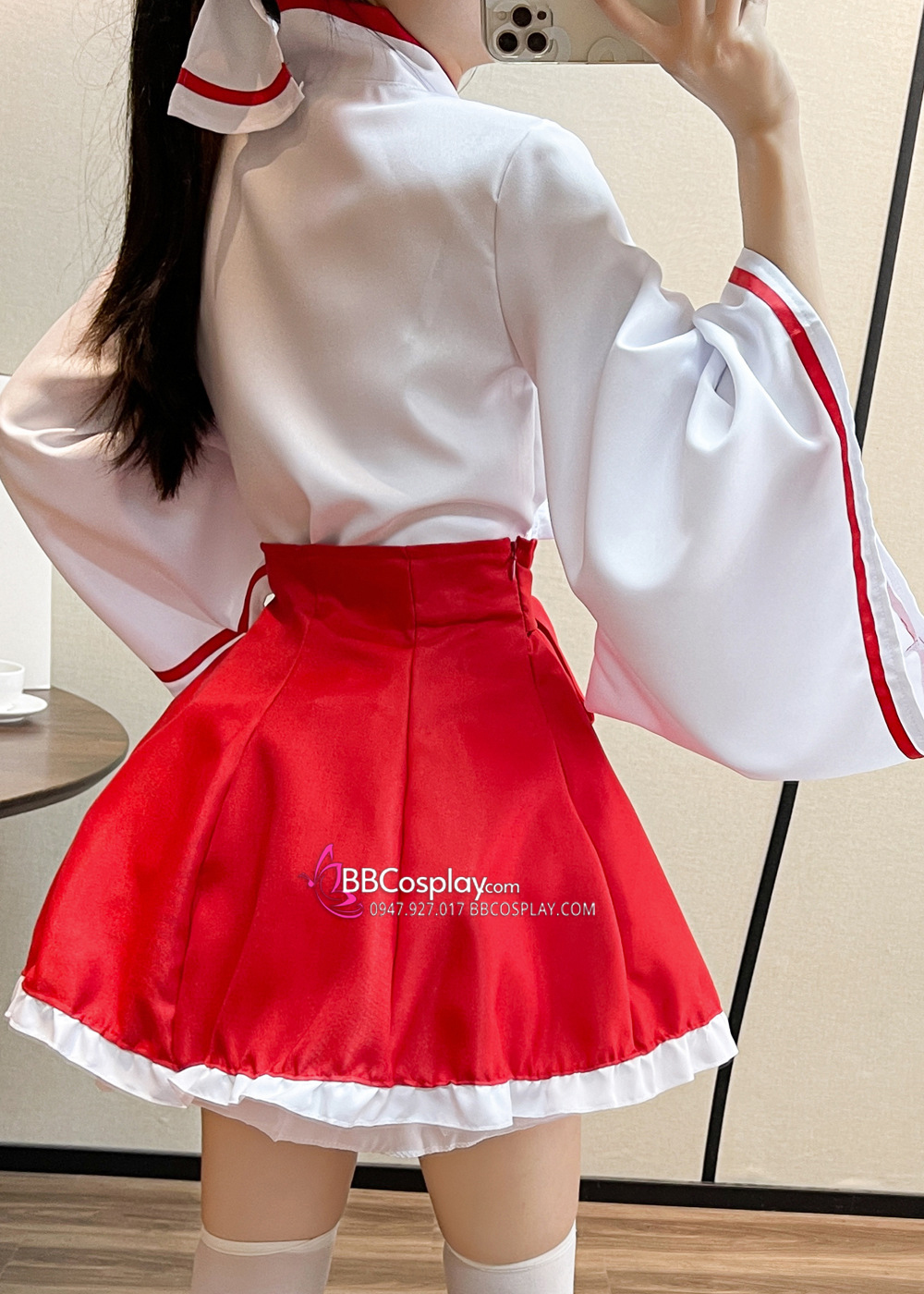 Waloli Cosplay Houki Shinonono Kitsune Miko