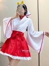 Waloli Cosplay Houki Shinonono Kitsune Miko