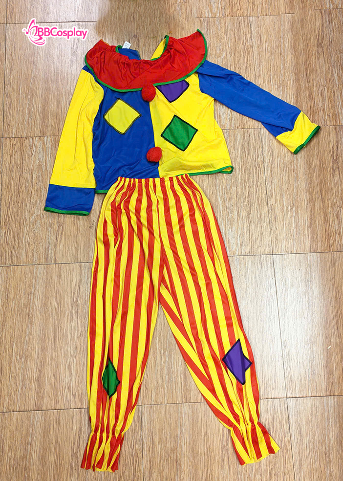 Đồ Chú Hề Trẻ Em Size L (Phù Hợp Cho Bé 120 - 130Cm)