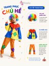 Đồ Chú Hề Trẻ Em Size L (Phù Hợp Cho Bé 120 - 130Cm)