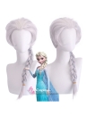 Tóc Giả Nữ Hoàng Elsa - Màu Trắng Bạc