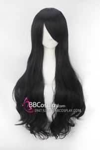 Tóc Đen Dài Xoăn 80Cm