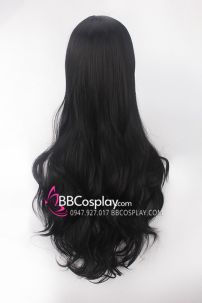 Tóc Đen Dài Xoăn 80Cm