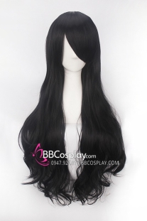 Tóc Đen Dài Xoăn 80Cm