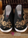 Giày Cổ Trang Nam Đen Thêu Rồng Size 41