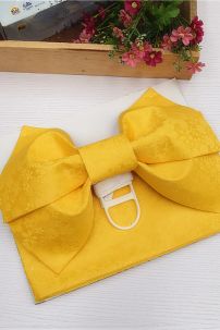Obi Kimono - Thắt Lưng Kimono Nhật Nơ Vàng