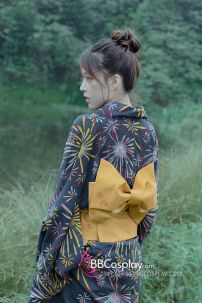 Obi Kimono - Thắt Lưng Kimono Nhật Nơ Vàng