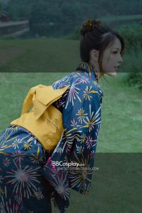 Obi Kimono - Thắt Lưng Kimono Nhật Nơ Vàng