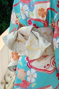 Thắt Lưng Cho Kimono Và Yukata Nhật Gấm Vàng Nhạt