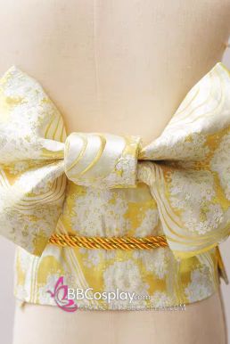 Thắt Lưng Cho Kimono Và Yukata Nhật Gấm Vàng