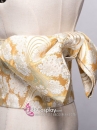 Thắt Lưng Cho Kimono Và Yukata Nhật Gấm Vàng Nhạt