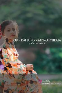 Đai Lưng Kimono Nhật Tím Nhạt