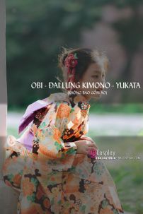 Đai Lưng Kimono Nhật Tím Nhạt