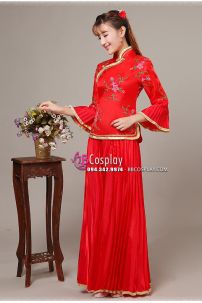 Đồ Sườn Xám Cách Tân Đỏ Tươi