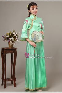 Đồ Sườn Xám Cách Tân Xanh Mint