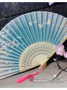 Uchiwa Quạt Vải Nhật Bản Hạc Mai