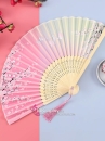 Uchiwa Quạt Vải Nhật Bản Hồng Xanh Hoa