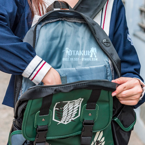 Balo Thời Trang Anime Attack On Titan Xanh