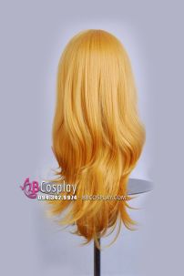 Tóc Giả Vàng Dài 60Cm