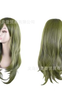 Tóc Giả Xanh Rêu 60Cm KG Mới 100% Giảm Sâu Dọn Kho