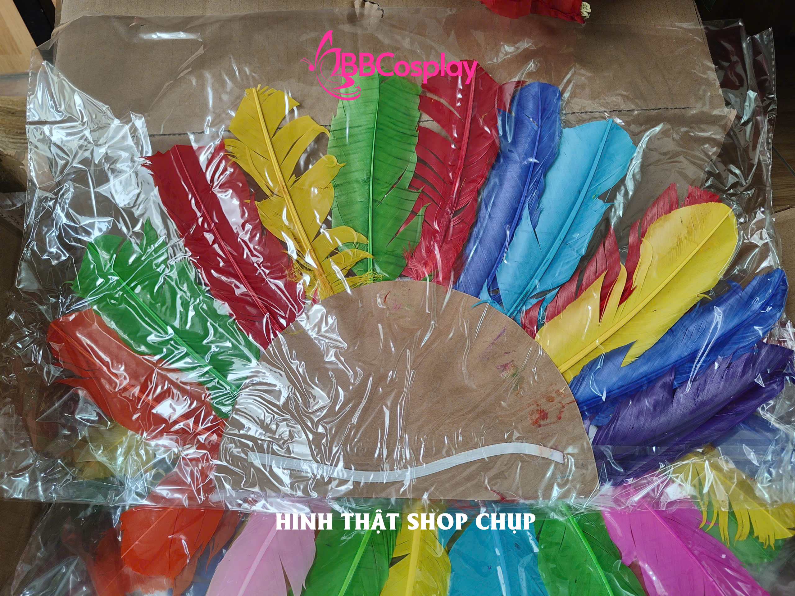 Nón Thổ Dân Lông Chim Giá Rẻ Nhiều Màu - Loại Lông Bản Lớn