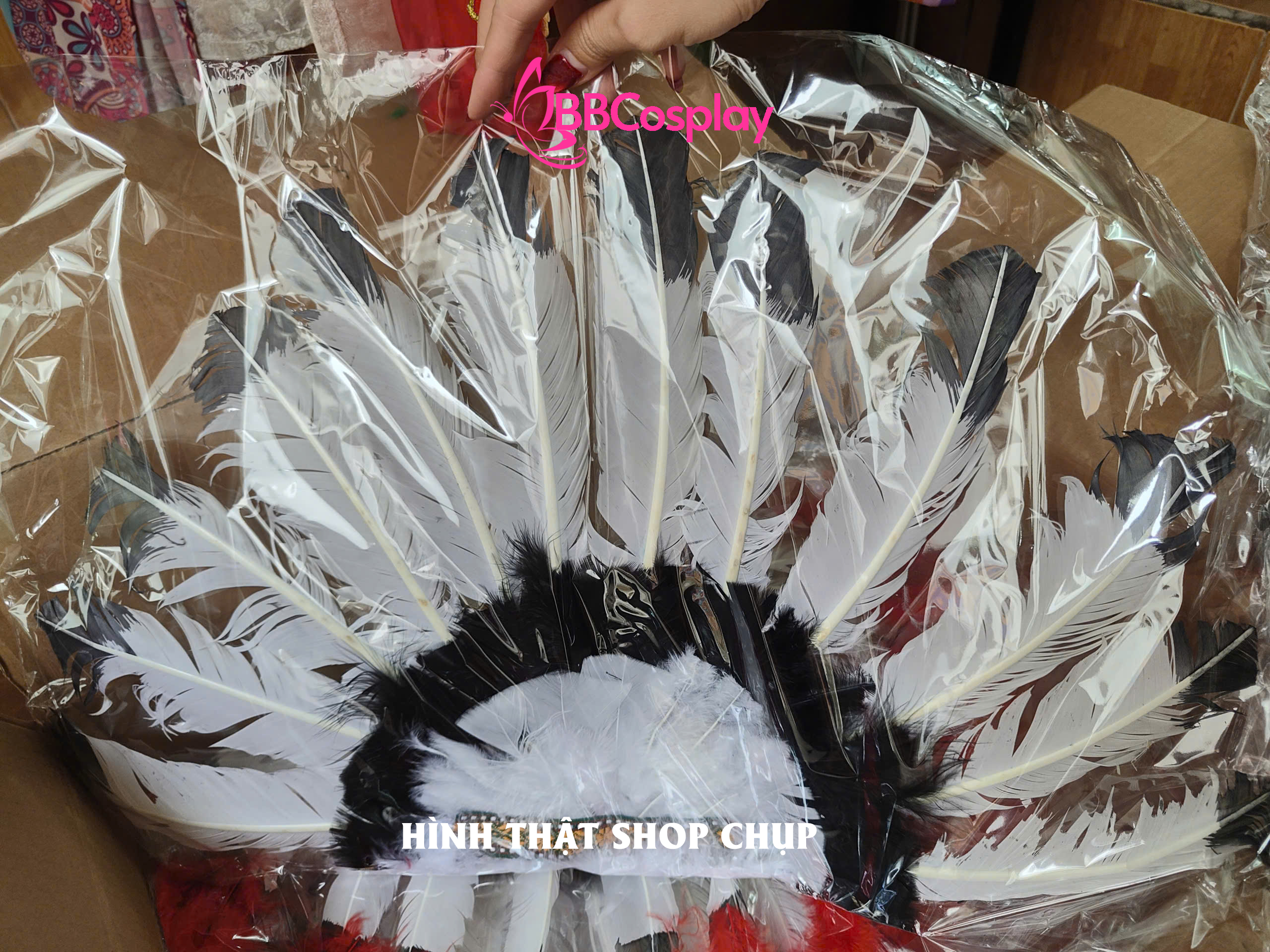 Nón Thổ Dân Giá Rẻ Lông Trắng Chân Đen