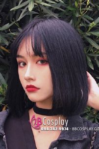 Tóc Bánh Đen - Tóc Ngắn Ngang Vai Đen