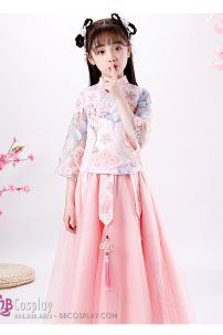 Hỉ Phục Trẻ Em Hồng Pastel 150
