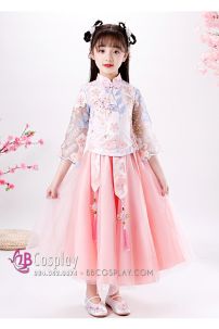 Hỉ Phục Trẻ Em Hồng Pastel 150