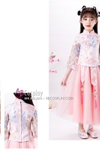 Hỉ Phục Trẻ Em Hồng Pastel 150