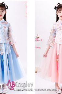 Hỉ Phục Trẻ Em Hồng Pastel 150