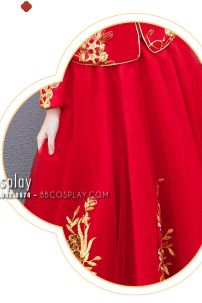 Hỉ Phục Cách Tân Đỏ Trẻ Em