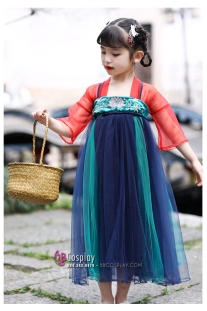 Váy Hán Phục Tiểu Đinh Đan Bé Gái