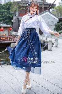 Hán Phục Cách Tân Vân Lưu - Xanh