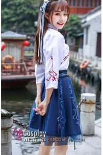 Hán Phục Cách Tân Vân Lưu - Xanh