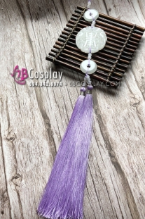 Ngọc Bội Tua Rua Màu Tím Tử Đằng